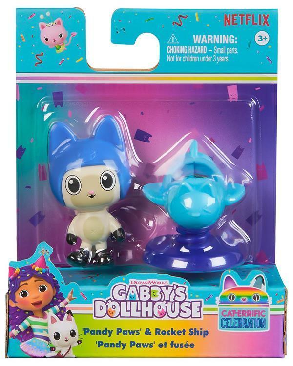 Gabbys Dollhouse Pandy Paws and Rocket Ship Figür ve Aksesuar Seti 20149929 - Image 1