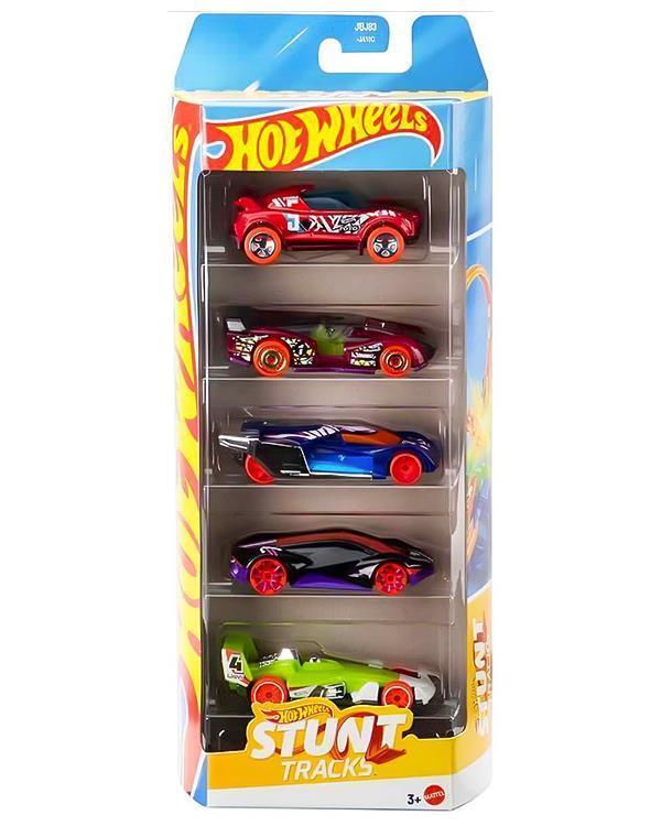 Hot Wheels Beşli Araba Seti Stunt Tracks JBJ83 - Image 1