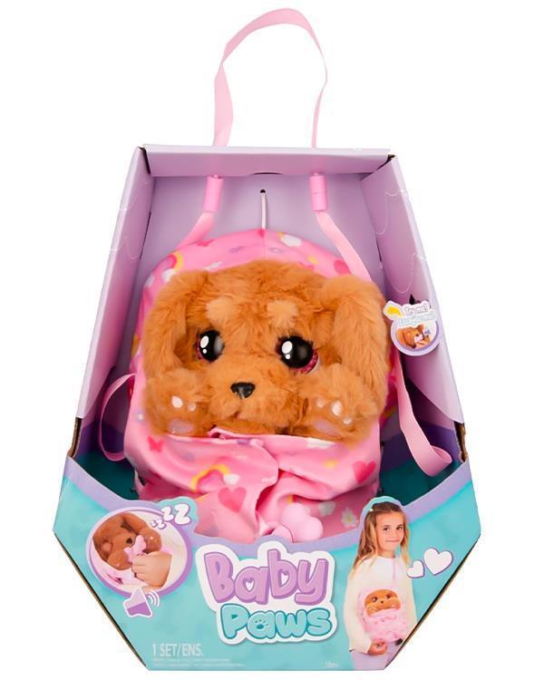 Baby Paws Sesli Yavru Köpek Pelüş Cocker Pembe Çanta - Image 1