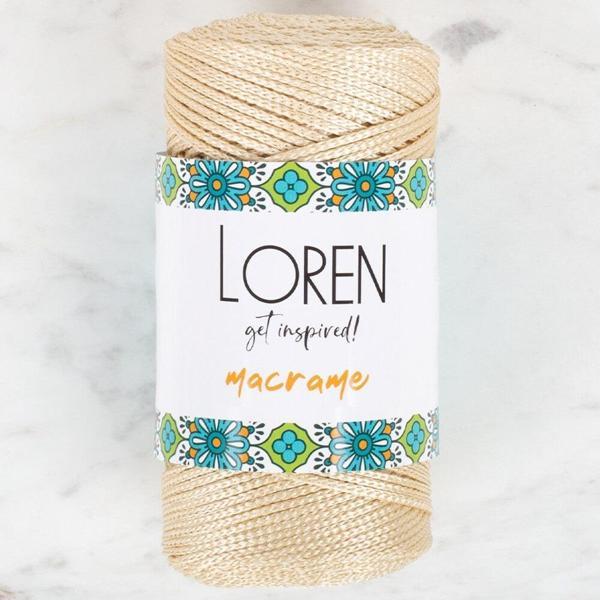 Loren Macrame Bej El Örgü İpi - RM 036 - 34326 - Image 1