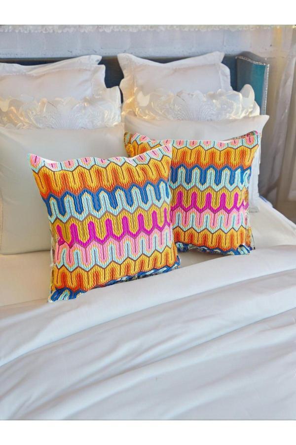 The Boho Home Decor Ev Modern Serisi - Işık Demeti / Tek Kırlent Kılıfı - Image 1