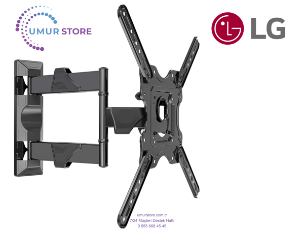 LG 55QNED86A6A 55'' 139 Ekran Uyumlu Lcd Led TV Hareketli Duvar Askı Aparatı - Image 1