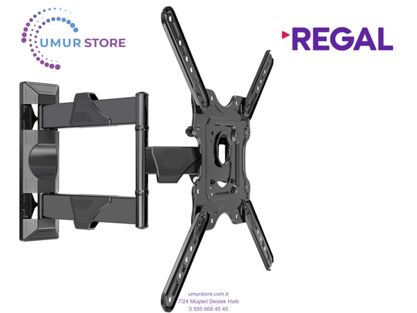 Regal 55R75U01 55'' 139 Ekran Lcd Led TV Hareketli Duvar Askı Aparatı - Image 1