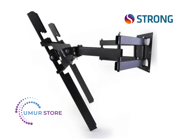 Strong MS32EC2000 32" 81 Ekran Uyumlu Lcd Led TV Çift Kollu Hareketli Duvar Askı Aparatı - Image 1