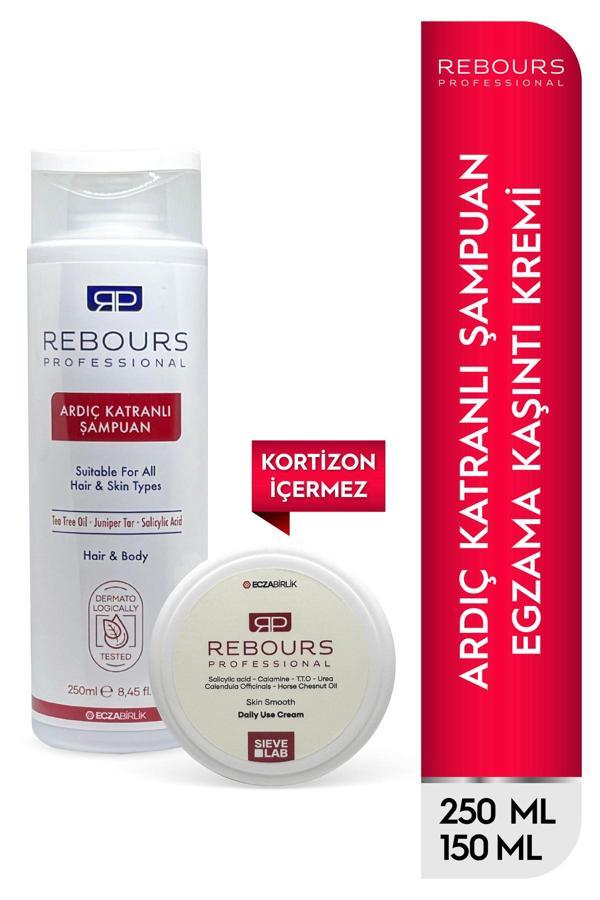 Rebours Professional E.Gzama Kepek Atopik Dermatit Ardıç Katranlı Şampuan 250 Ml Aynı Sefa Çay Ağacı Krem 150 Ml - Image 1