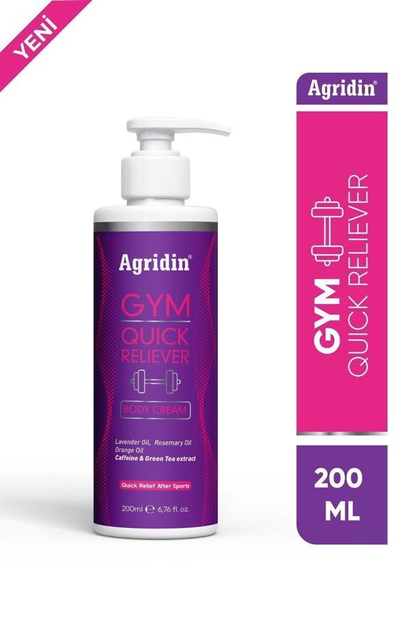 Agridin Gym Selülit Karşıtı Ve Ağrı Giderici Krem 200 Ml – Kafein, Yeşil Çay, Arnica - Image 1