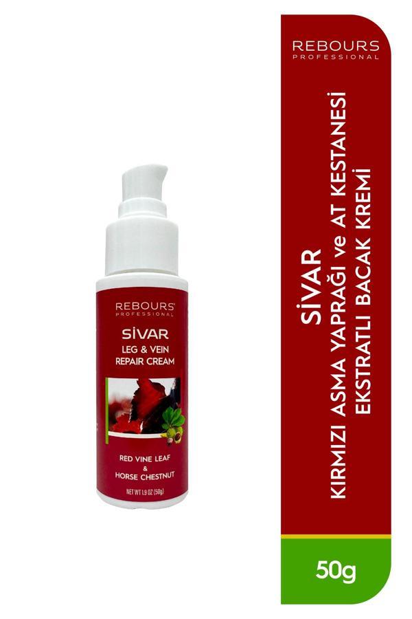 Rebours Professional Sivar Anti- Ve Damar Sağlığı Çatlak Karşıtı Kırmızı Asma Yaprağı Özü Ağrı Giderici Masaj Kremi - Image 1