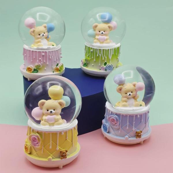 Büyük Boy Püskürtmeli Ayıcık Kar Küresi 1 Adet - Image 1