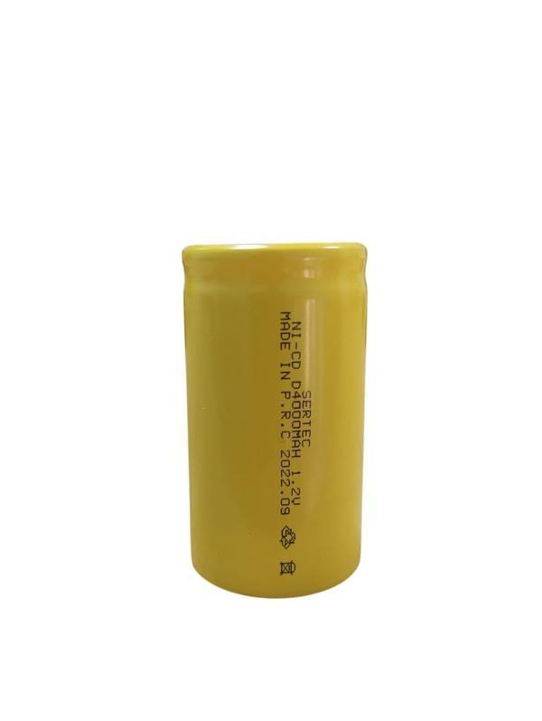 1.2V 4000 Mah - D Büyük Boy - Ni-CD Şarjlı Pil - (Başsız / Flat Head) - Image 1