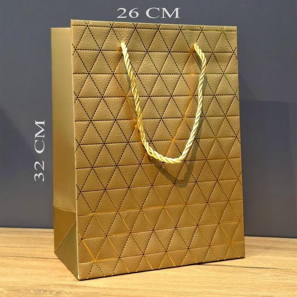 Büyük Boy Gold Hediye Çantası - Image 1