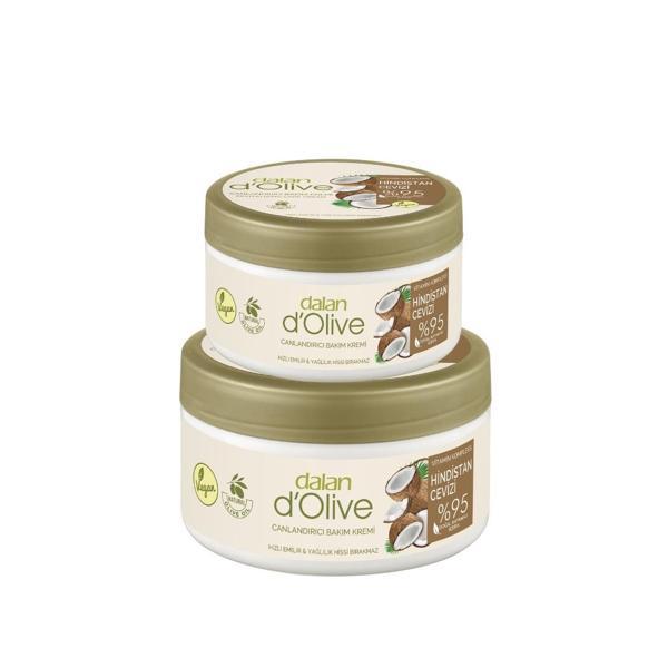 Dalan D Olive Vitamin Kompleks Hindistan Cevizi Canlandırıcı Bakım Kremi 250 ml + 150 ml - Image 1
