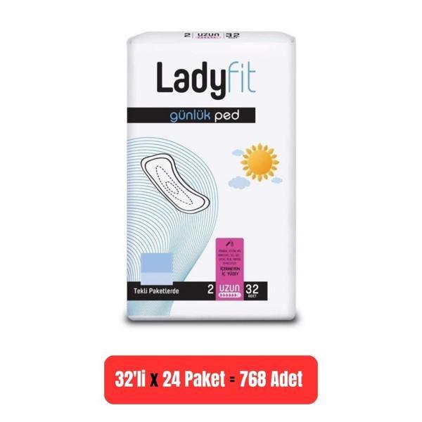 Lady Fit Günlük Ped  No: 2 Uzun 32 lı x 24 Adet - Image 1
