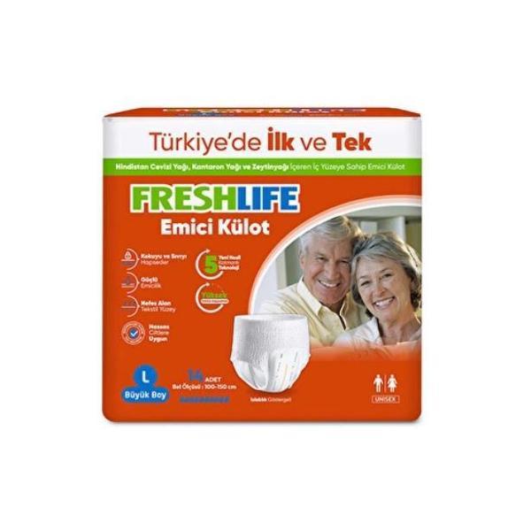 Freshlife Emici Külot 14 lü Büyük Boy Large Bel Ölçüsü 100-150 cm - Image 1