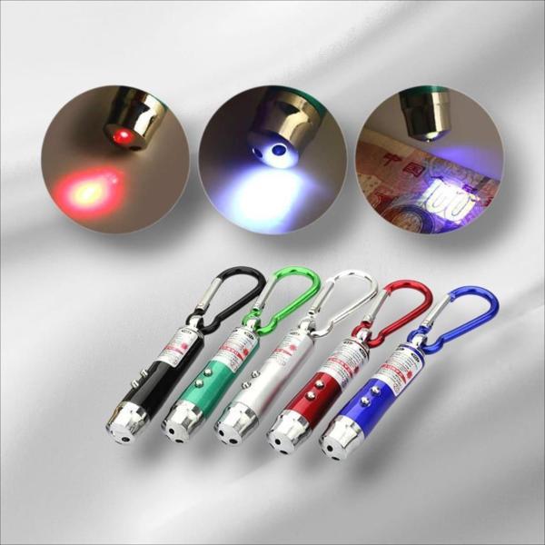 3 In 1 Kedi Lazer Oyuncağı Işık Lazer-Sunum Projeksiyon-Powerpoint Kalemi+El Feneri - Image 1