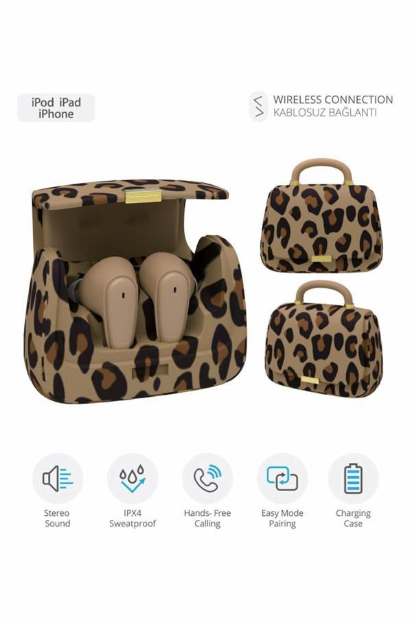 9980-L Çanta Tasarımlı Tws Kablosuz Bluetooth Kulak Içi Kulaklık / Bluetooth V5.4 / Type-c / Şarjlı - Image 1