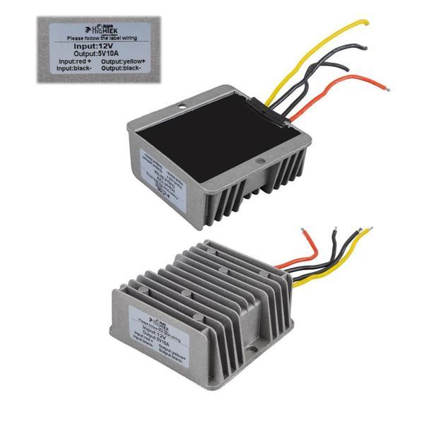 Hightek 12-24 Volt 5 Volt - 10 Amper 50 Watt 3 Modül İçin Çevirici Konvertör - Image 1