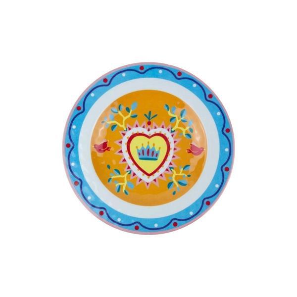 Baci Milano Mamma Mia 6lı Kalp Desenli Tabak Seti 21,5cm - Image 1