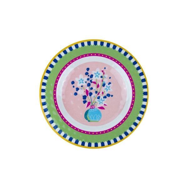 Baci Milano Mamma Mia 6lı Vazo Desenli Tabak Seti 21,5 - Image 1