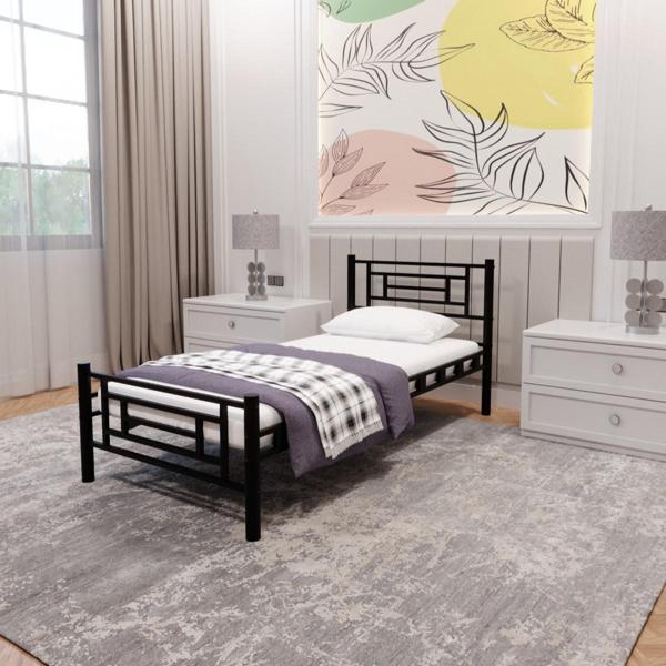 Manolya Tek Kişilik Metal Karyola A Kalite, Ses Çıkarmaz ,Ölçülü Model Karyola - Image 1