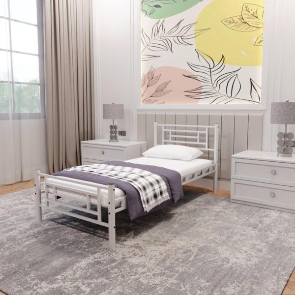 Manolya Tek Kişilik Metal Karyola A Kalite, Ses Çıkarmaz ,Ölçülü Model Karyola - Image 1