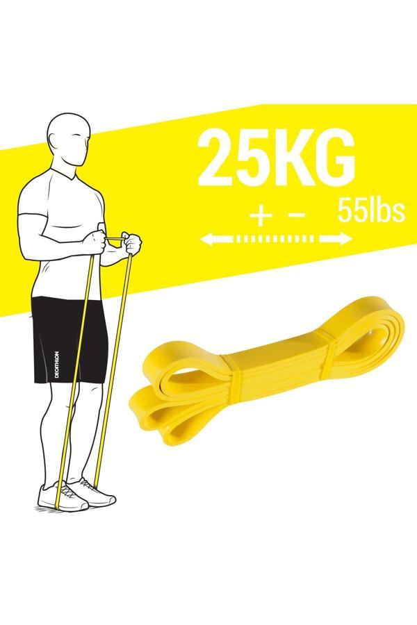 Decathlon Corength Direnç Bandı 25 Kg - Sarı - Image 1