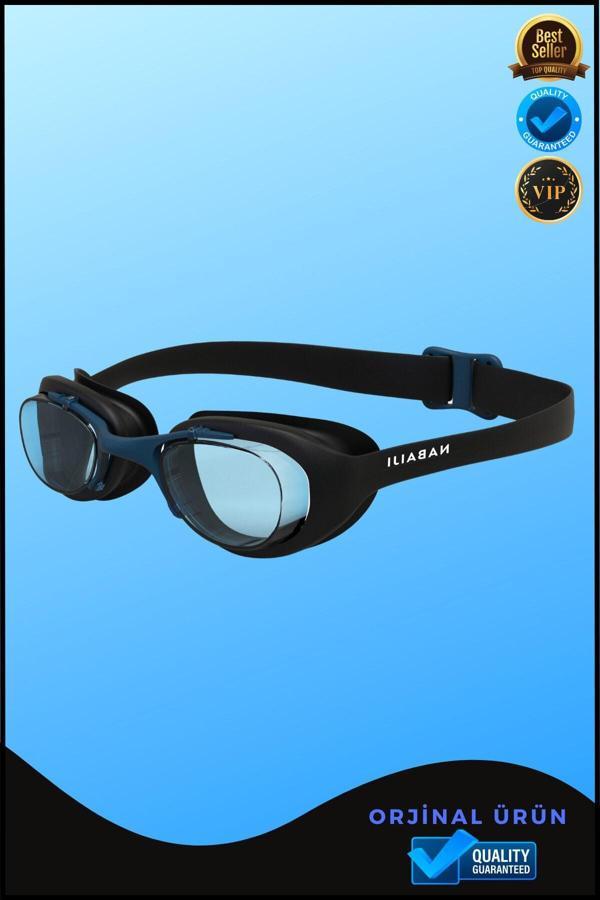 Decathlon Yüzücü Gözlüğü Şeffaf Camlı Yüzücü Gözlüğü Havuz Gözlüğü L Boy Siyah 100 Xbase - Image 1