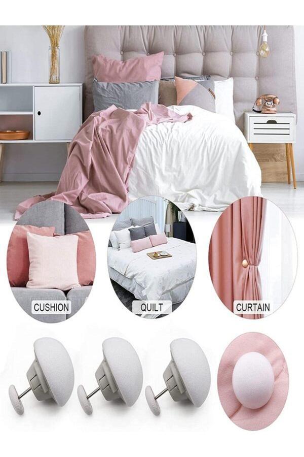 Rodos Ticaret Yorgan Sabitleyici, Nevresim Tutucu Mantar Şekilli Perde Ve Çarşaf Klipsi 4 Adet - Image 1