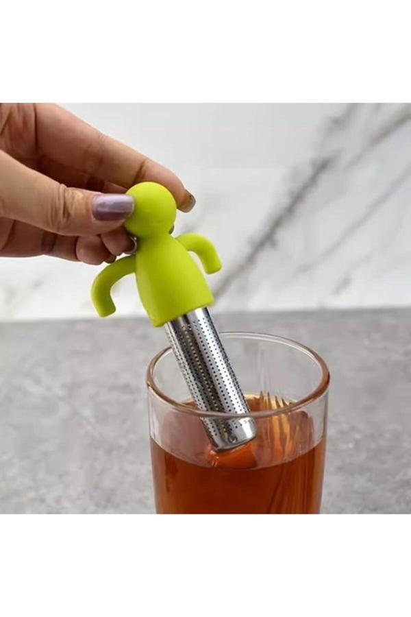 Shopzum Monte Lua Pratik Paslanmaz Çelik Çay Süzgeci - Image 1