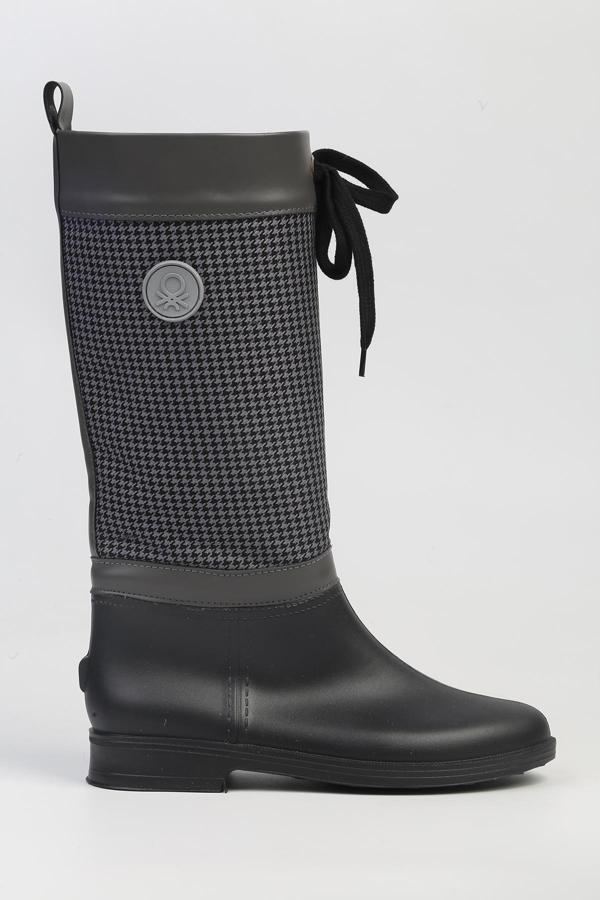 Benetton® | BN-50083 - 34124 Gri Beyaz-Kadın Bot - Image 1