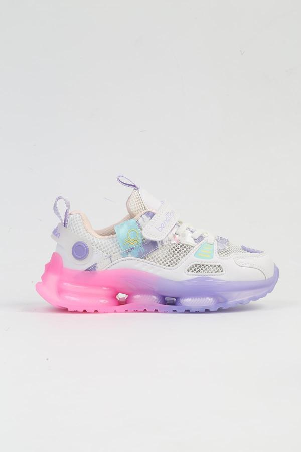 Benetton® İTHAL Kız Çocuk Beyaz Spor Ayakkabı BNI-10275 - Image 1