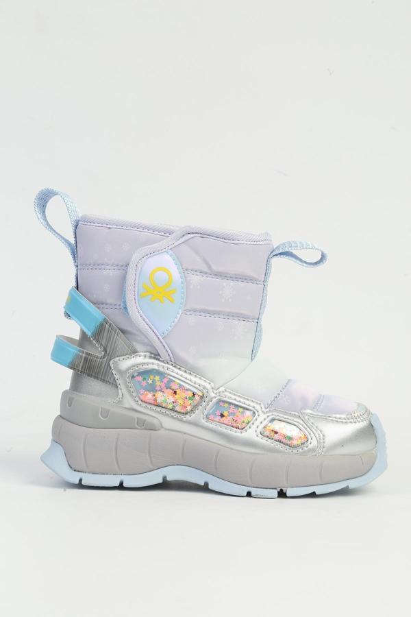 Benetton® Gri Çocuk Bot İTHAL BNI-11079 Gümüs Lila - Image 1