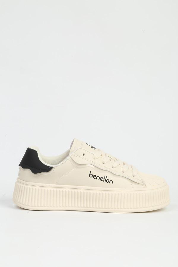 Benetton Bej Kadın Spor Ayakkabı İTHAL BNI-12152 - Image 1