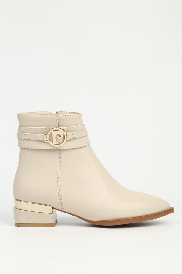 Krem Yarım Fermuarlı Bot PC-54988 - Image 1