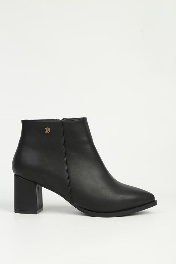 Siyah Cilt Yarım Fermuarlı Bot PC-54984 - Image 1