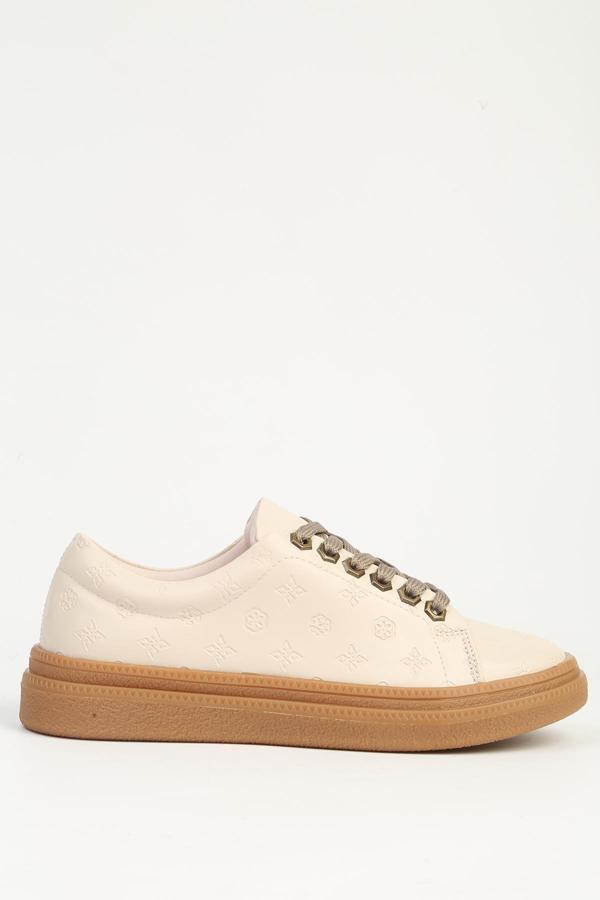 Pierre Cardin Krem Kadın Spor Ayakkabı PC-55071 - Image 1
