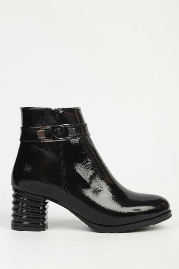 Pierre Cardin Siyah Fermuarlı Topuklu Bot PC-55108 - Image 1