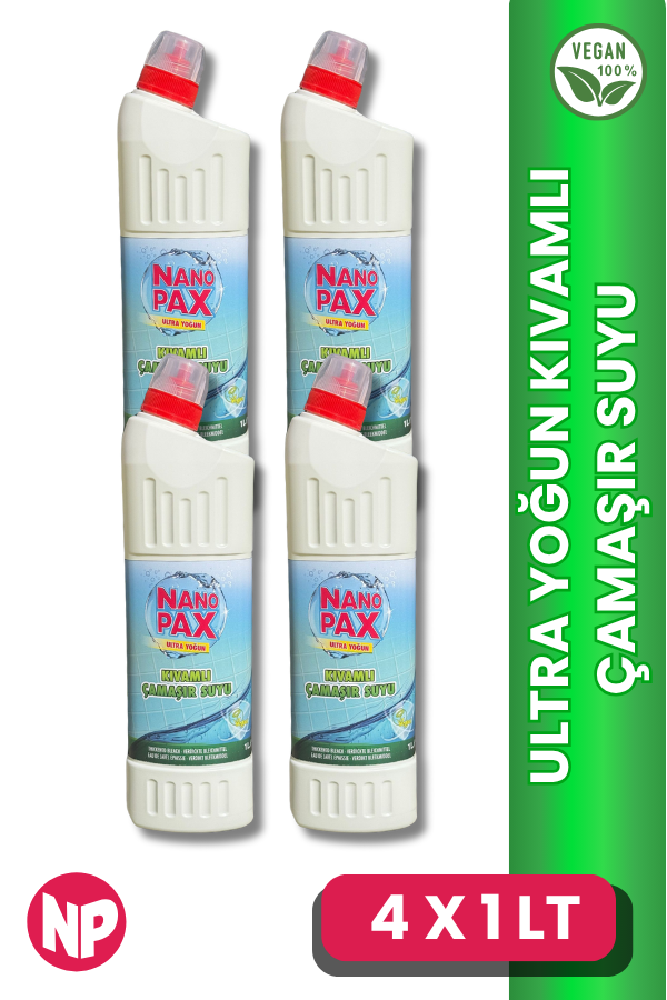 ULTRA YOĞUN KIVAMLI ÇAMAŞIR SUYU (DUCT AĞIZLI) 4 x 1lt - Image 1