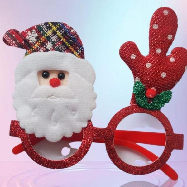 Yılbaşı Partisi Noel Baba Şapkalı Gözlük 1 Adet - Image 1