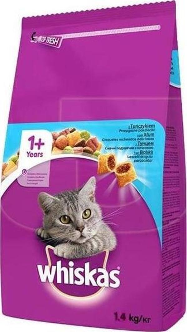 Whiskas Ton Balıklı ve Sebzeli Yetişkin Kedi Maması 1.4 Kg - Image 1