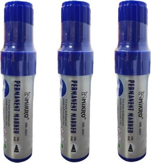 Mikro Jumbo Permanent Marker Mavi 7 mm 3’lü - Image 1