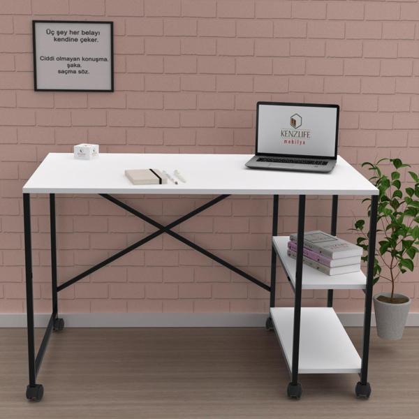 Kenzlife ofis masası miyako 075*110*60 byzsyh tekerlekli bilgisayar çalışma büro - Image 1