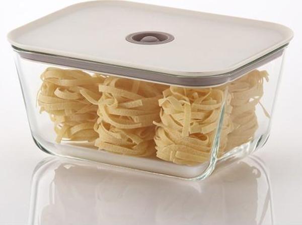 0128 D-NEOFCL138 FIKA CLIK DIKDORTGEN SAKLAMA KABI 1380 ML BEJ - Image 1