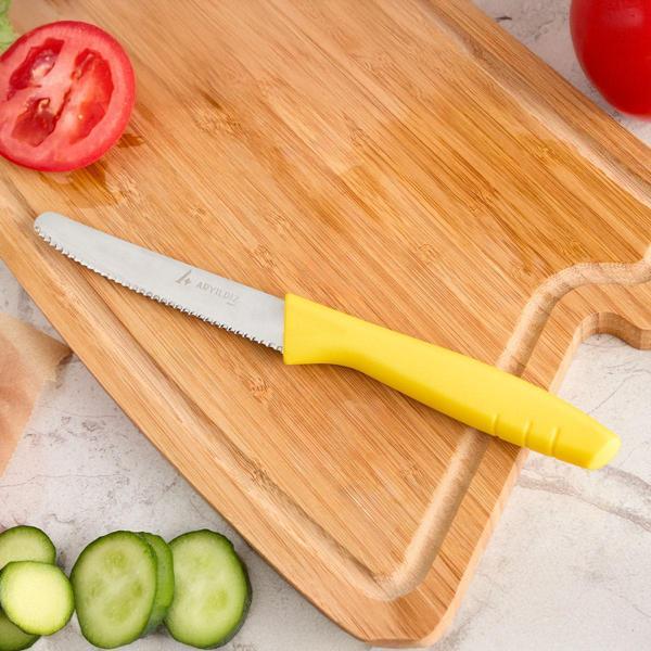 Aryıldız Primo Domates Bıçağı Sarı 10 cm - Image 1
