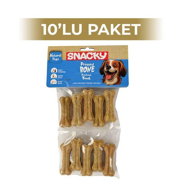 Snacky Natural Köpek Çiğneme Kemiği 5 cm 10'lu 10 Paket - Image 1