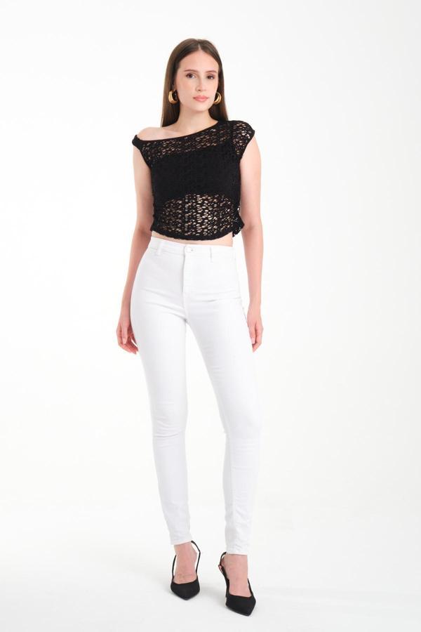 Tek Omuz Düşük Bluz - Image 1