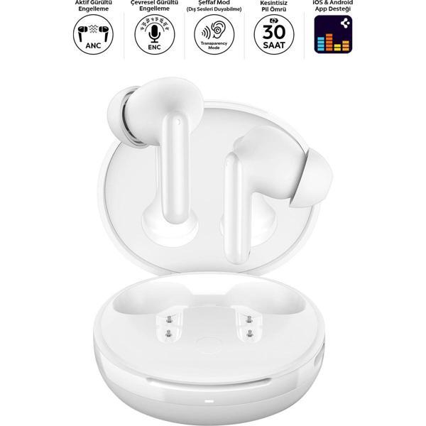 Spigen Audio SA-TW S10 Anc Kablosuz Tws Kulaklık Beyaz ASD07962 - Image 1