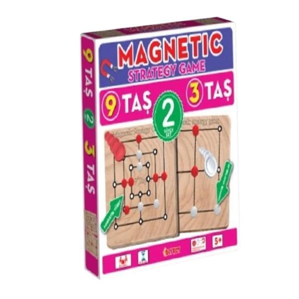 Nessiworld 1531549 Manyetik Strateji Oyunları 9 Taş+3 Taş -Dıytoy - Image 1