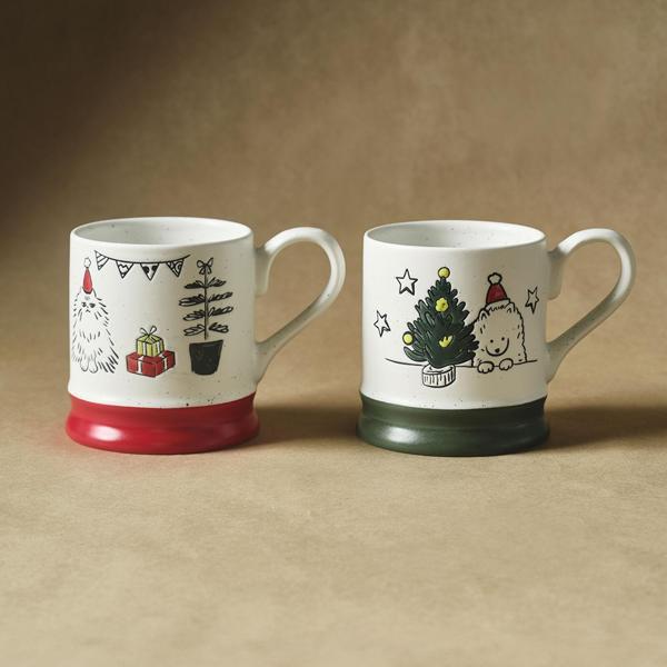 Karaca New Year Yılbaşı Kitty 2 Kişilik Kupa Seti 380 ml - Image 1