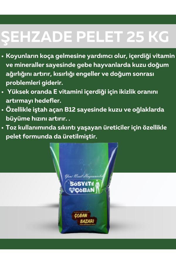 Sosyete Çoban Şehzade Pelet 20 Kg - Image 1
