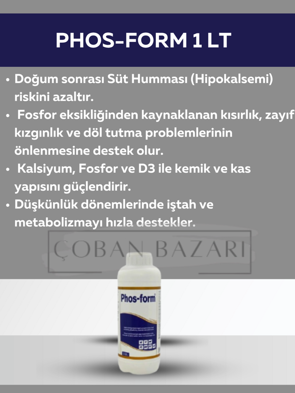 Royal İlaç Phos-Form 1 Lt. Fosfor Ve Mineral Desteği - Image 1